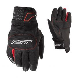 Ръкавици за мотор RST RIDER CE M черен/червен текстил