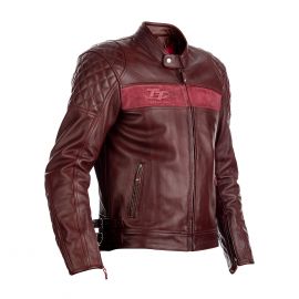 Кожено яке за мотор RST IOM TT BRANDISH CE тъмночервено 102375