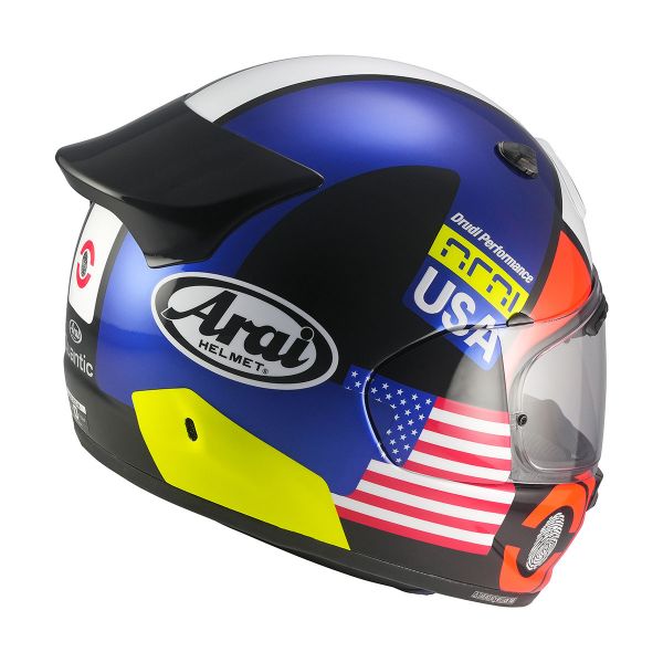 Каска ARAI Quantic NATION USA – Ръчна изработка, уникална графика