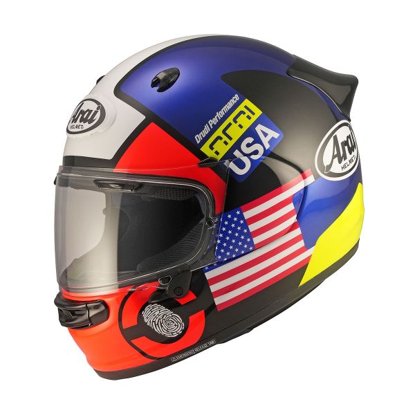 Каска ARAI Quantic NATION USA – Ръчна изработка, уникална графика