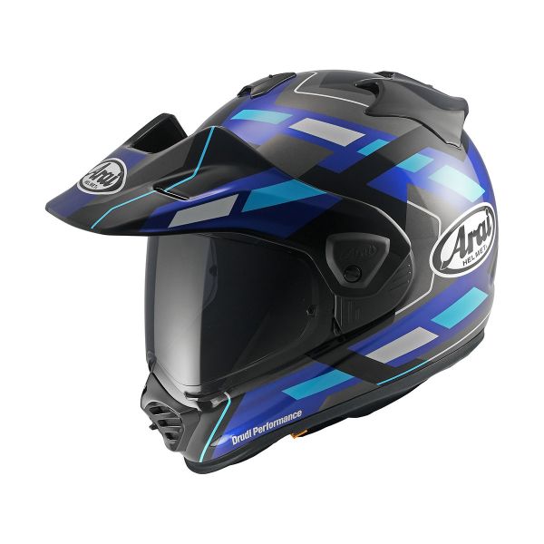 Arai Tour-X5 Match Blue – Ръчно изработена ендуро каска Мото Пойнт