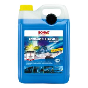 Зимна течност за чистачки SONAX AntiFrost + Klarsicht, аромат лимон, концентрат, 5 л.
