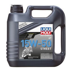 Масло за мотоциклети LIQUI MOLY MOTORBIKE 4T 15W-50 Street синтетична техология 4-тактови двигатели 4 литра