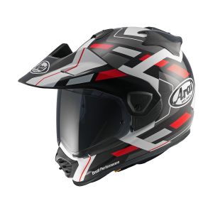 Каска за мотор Arai Tour-X5 Match Red – японска ръчна изработка, готова за интерком, безопасност и комфорт от Мото Пойнт