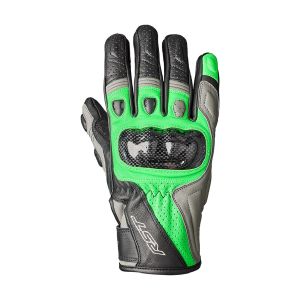 Мъжки мото ръкавици RST STUNT III CE M в цвят Neon Green – изглед отпред