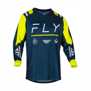 Мотокрос блуза FLY RACING F-16 Jersey Navy/Hi-Vis/White