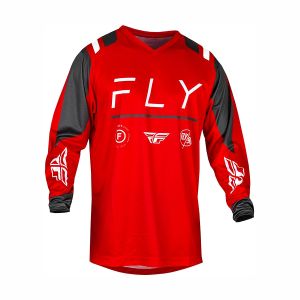 Мотокрос блуза джърси FLY RACING F-16 Jersey 16 Jersey - Red/Charcoal/White