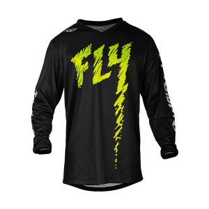 Детска мотокрос блуза FLY RACING F-16 Jersey - Black/Neon 2024