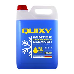 Зимна течност за чистачки QUIXY аромат цитрус, готова за употреба до -25 °C, 5 л.