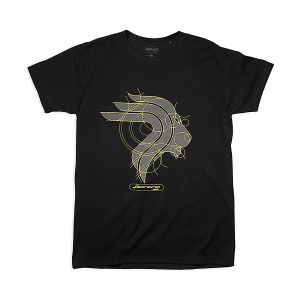 Мото тениска с къс ръкав Leoncino Benelli черна